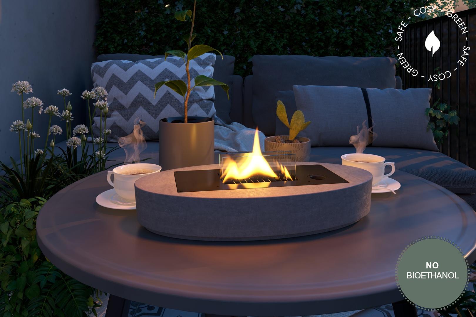 Carnation Concrete asztali mécses